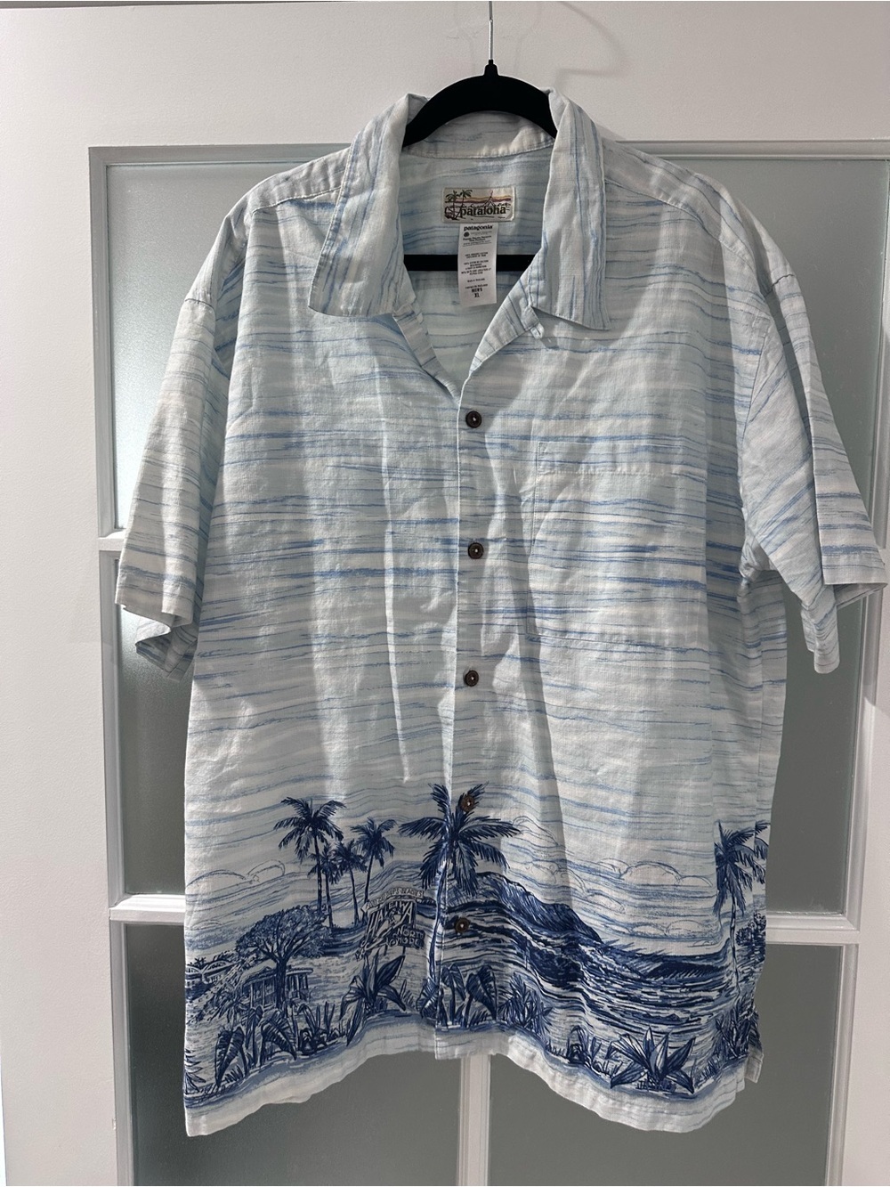 Patagonia Pataloha Men’s XL Haleiwa North Shore Hawaiian Shirt Organic Cotton